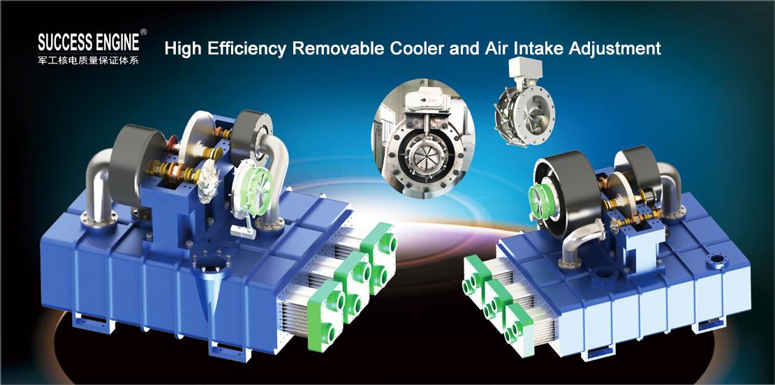 High Efficiency Removable Cooler at Air Intake Adjustment